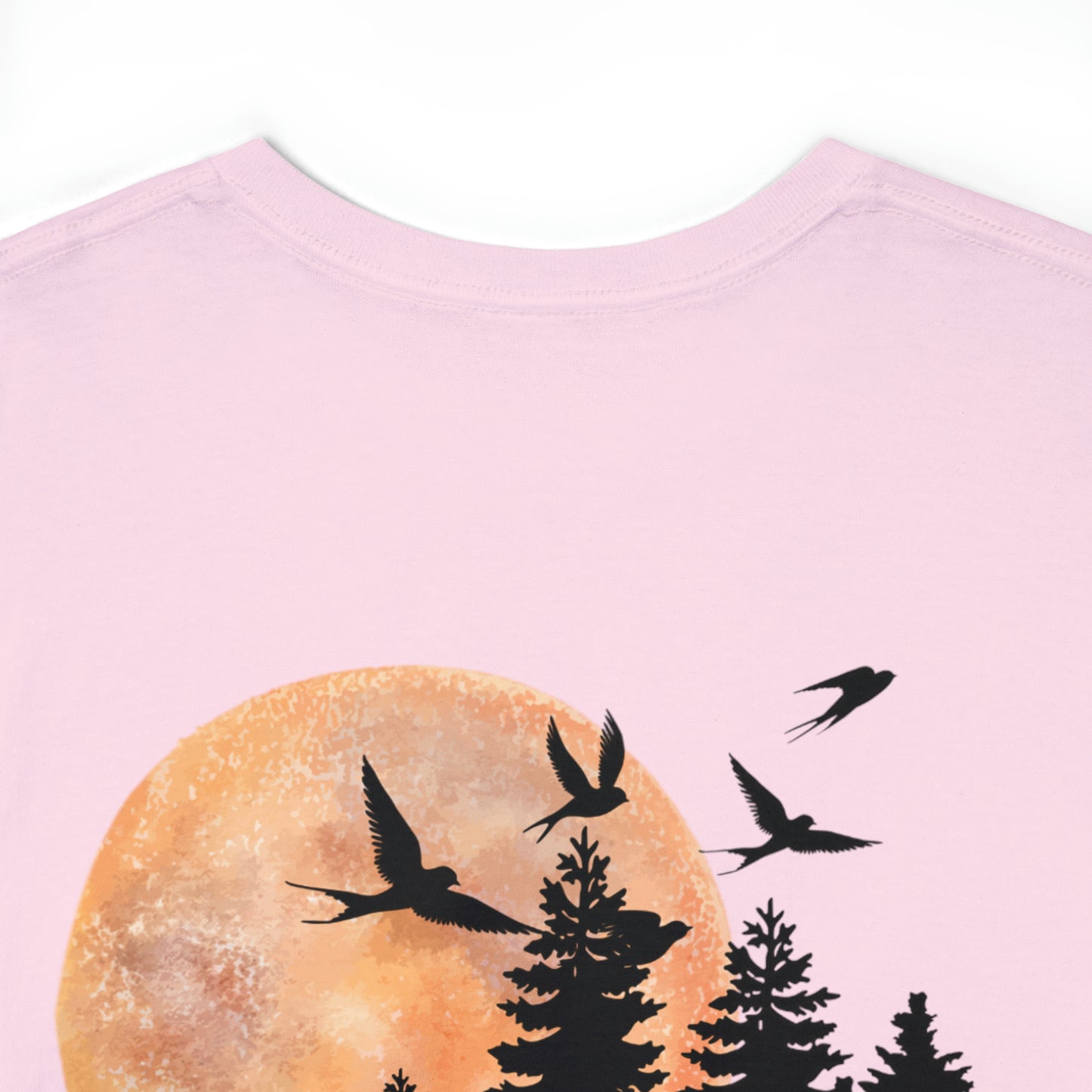 Moon Skull Backprint Unisex Heavy Cotton Tee