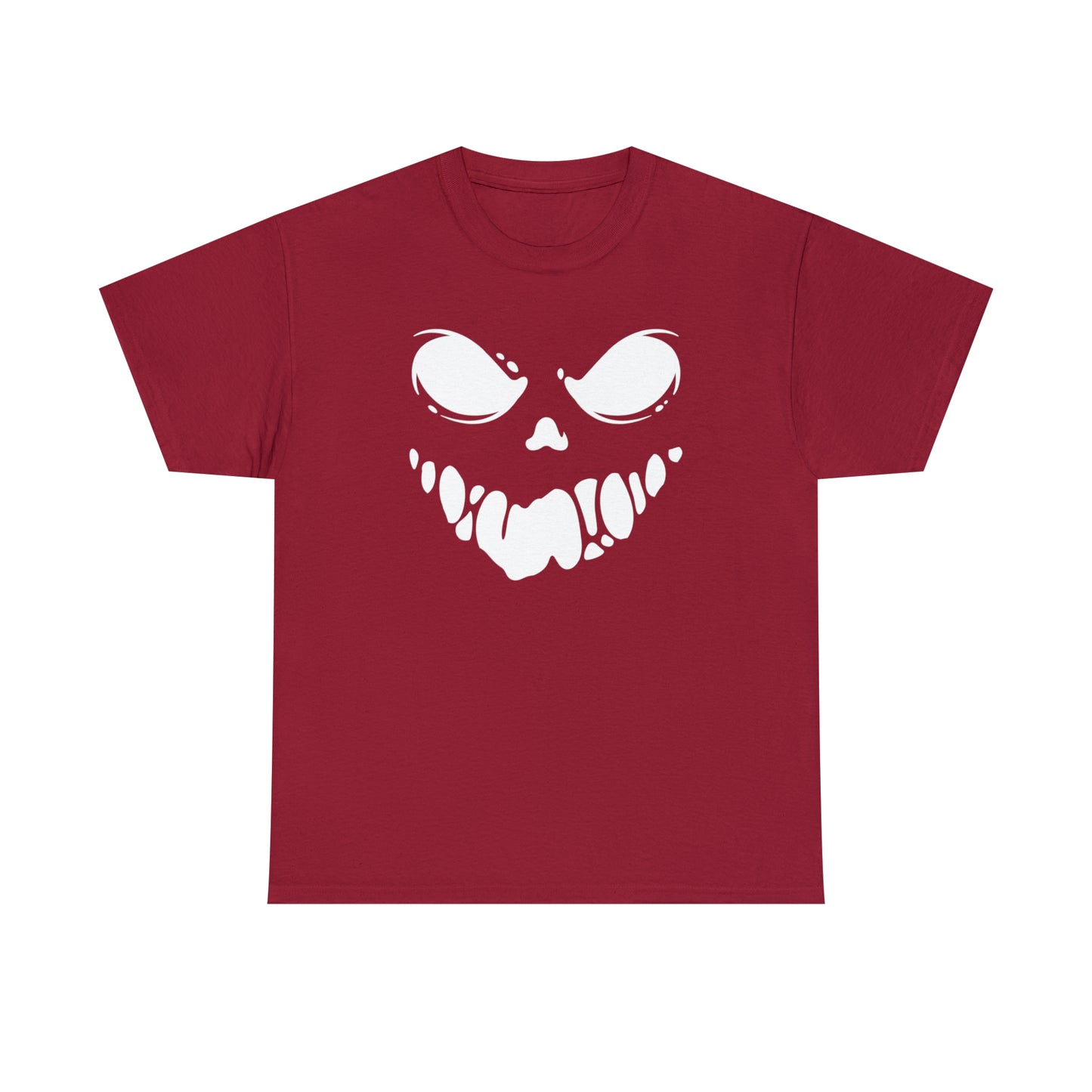 Scary Mask Print Unisex Heavy Cotton Tee