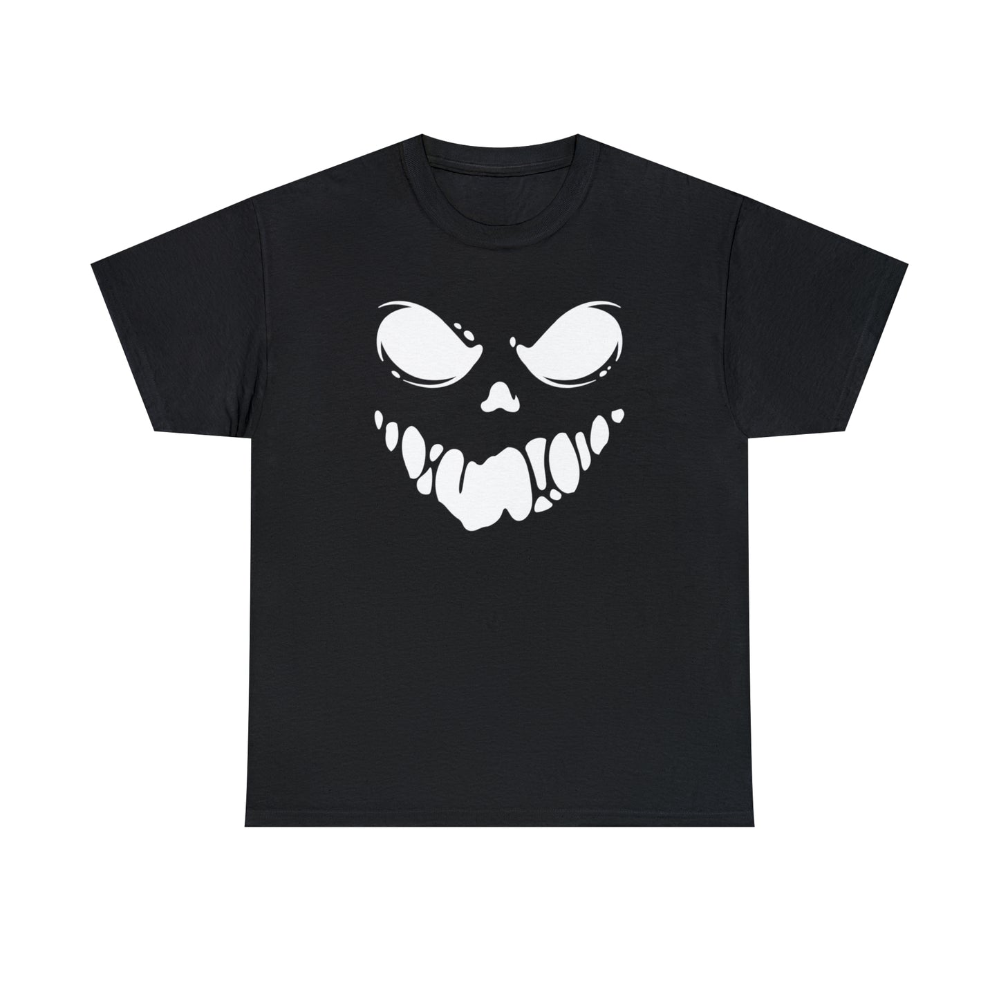 Scary Mask Print Unisex Heavy Cotton Tee