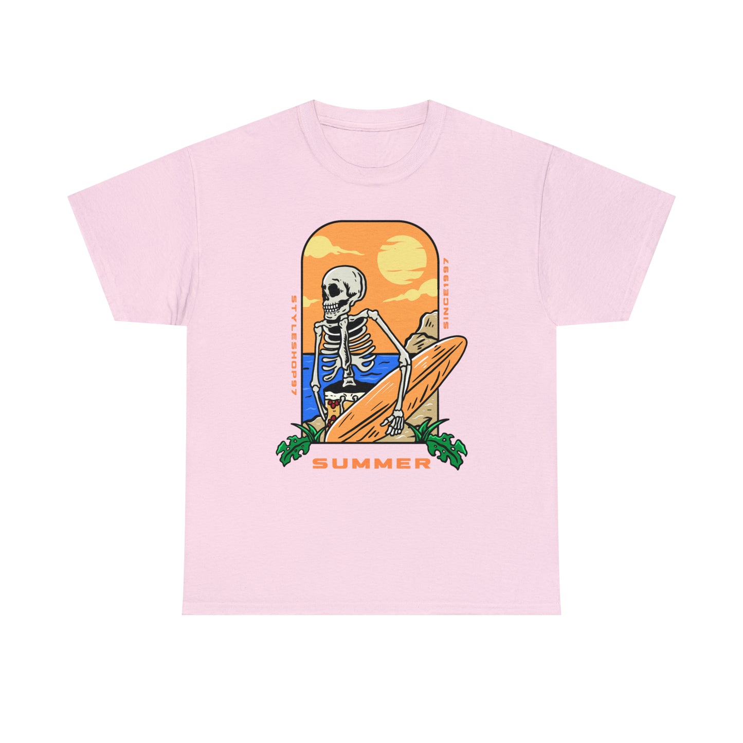 Summer Skeleton Unisex Heavy Cotton Tee