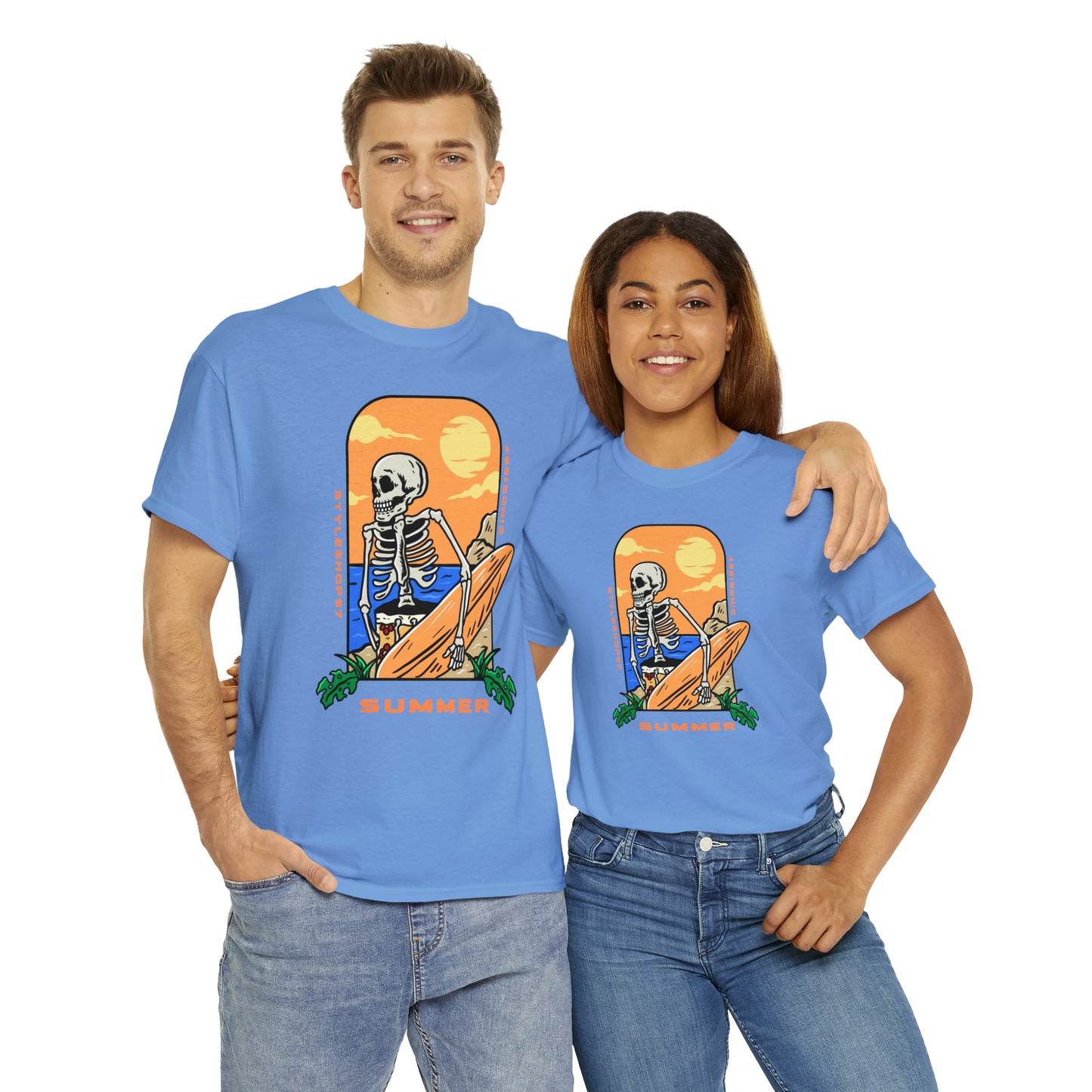 Summer Skeleton Unisex Heavy Cotton Tee