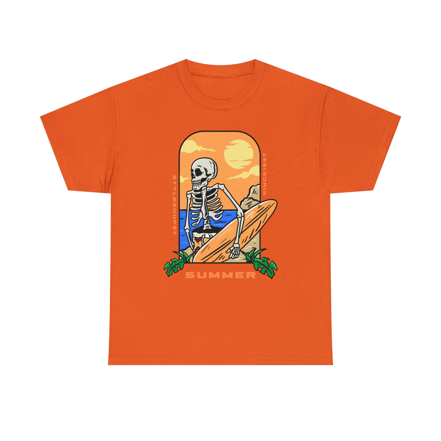 Summer Skeleton Unisex Heavy Cotton Tee