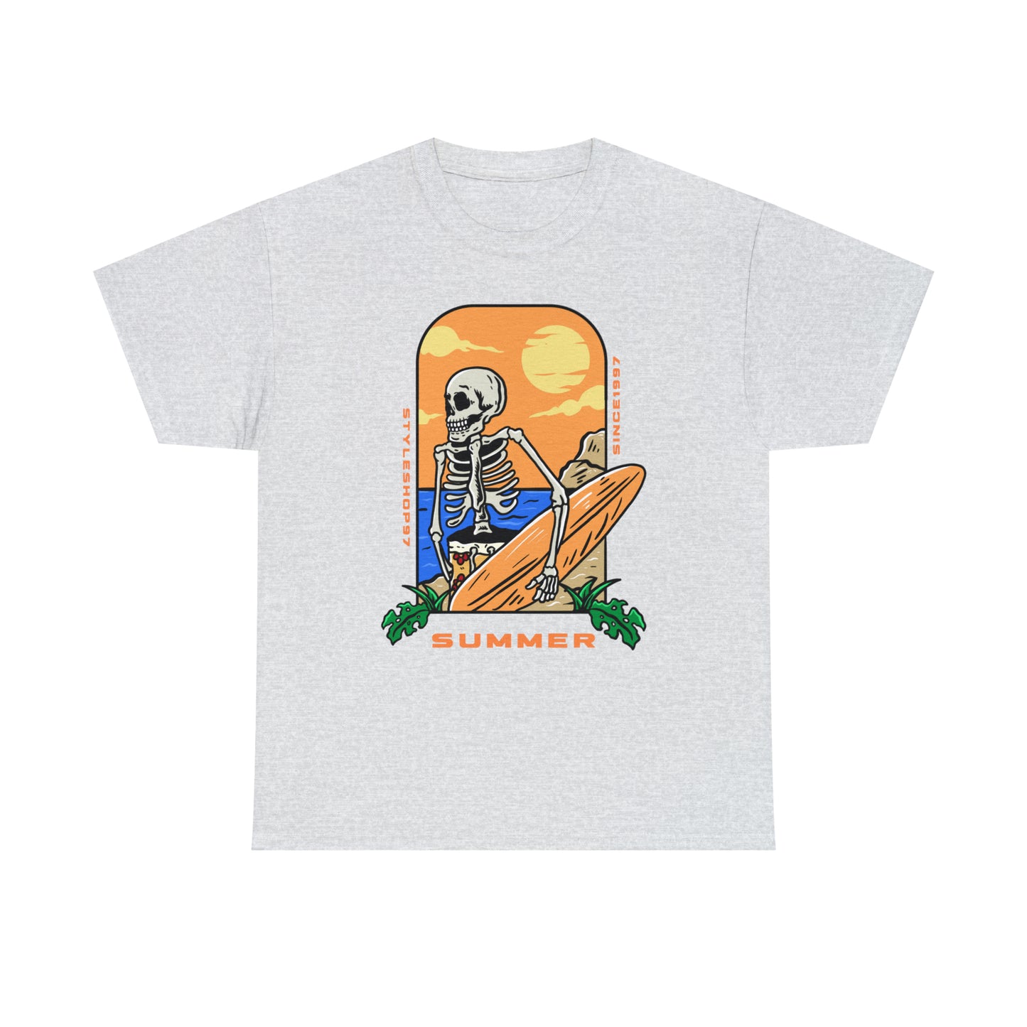 Summer Skeleton Unisex Heavy Cotton Tee