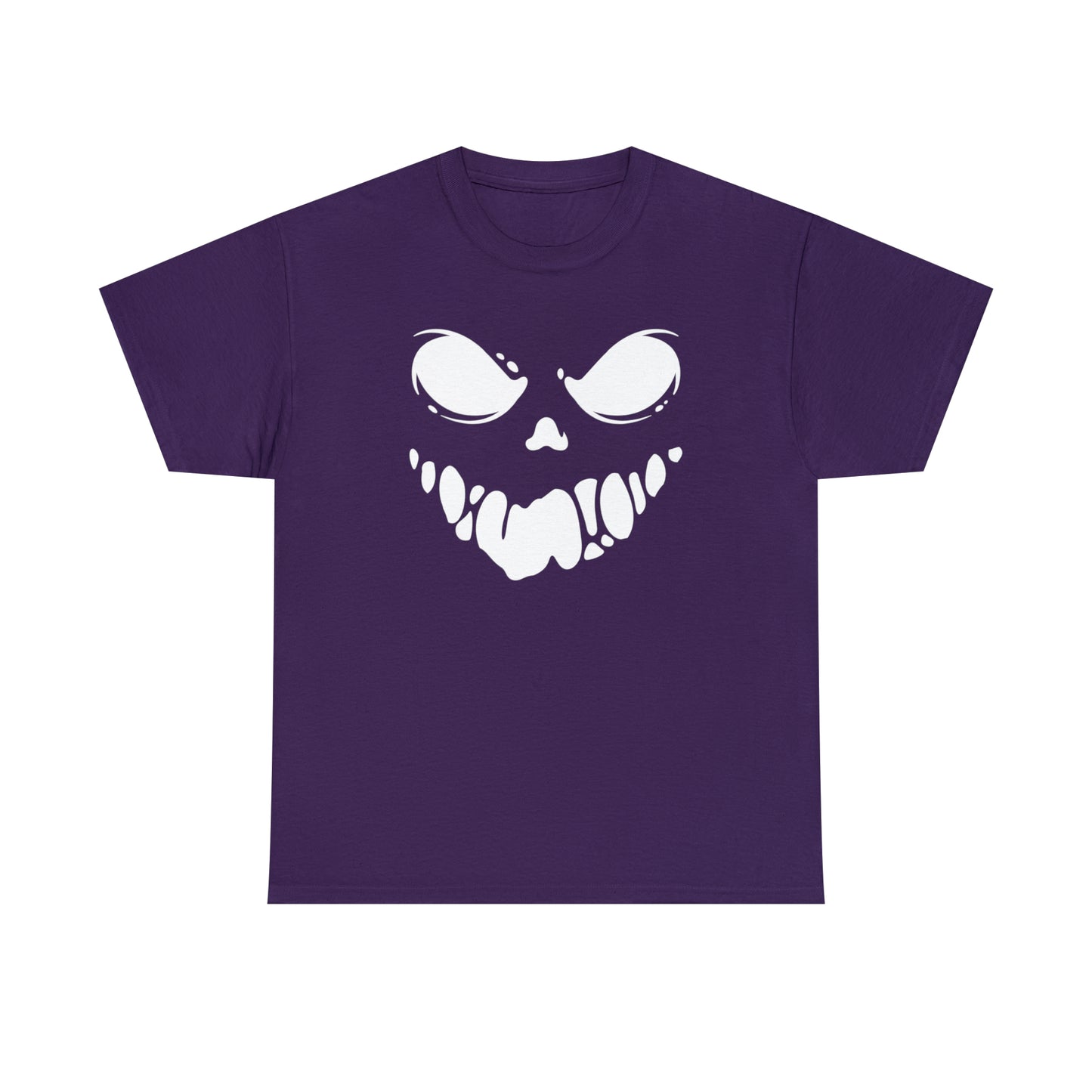 Scary Mask Print Unisex Heavy Cotton Tee