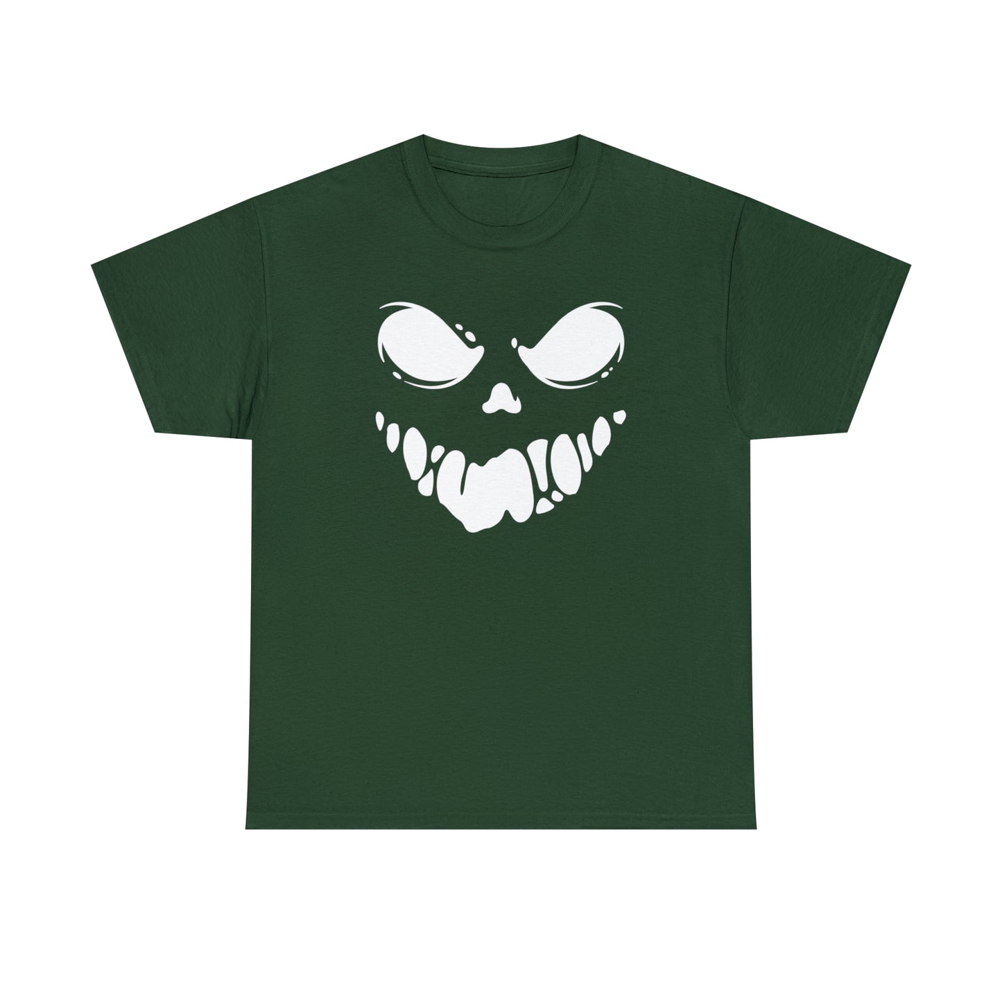 Scary Mask Print Unisex Heavy Cotton Tee