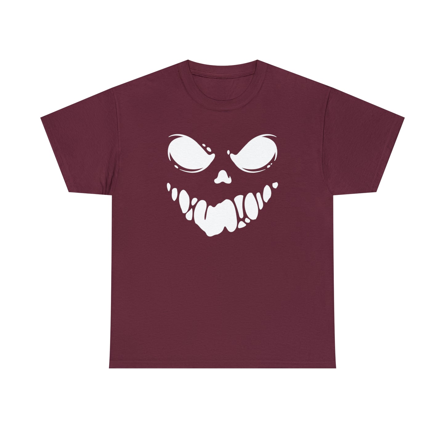 Scary Mask Print Unisex Heavy Cotton Tee