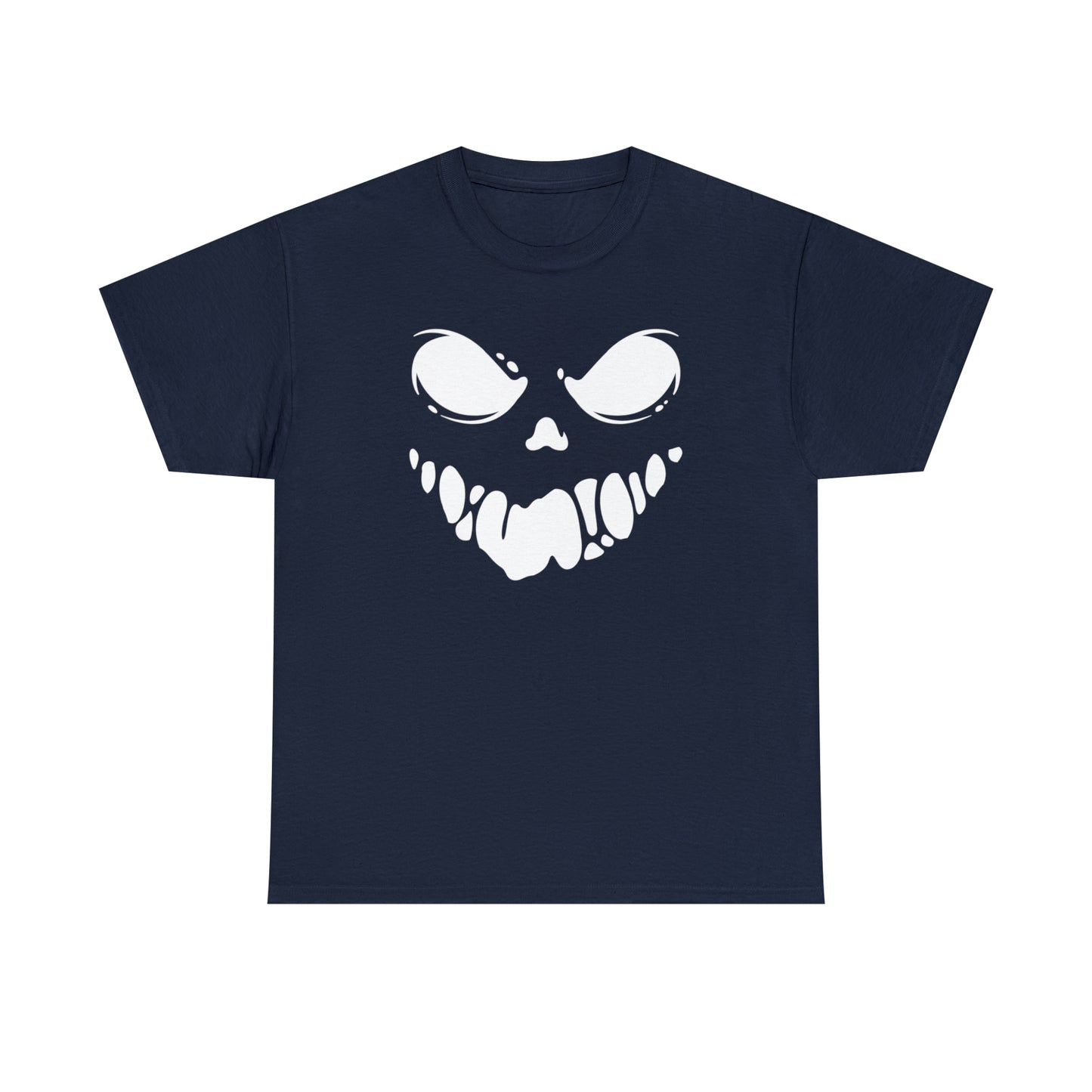 Scary Mask Print Unisex Heavy Cotton Tee