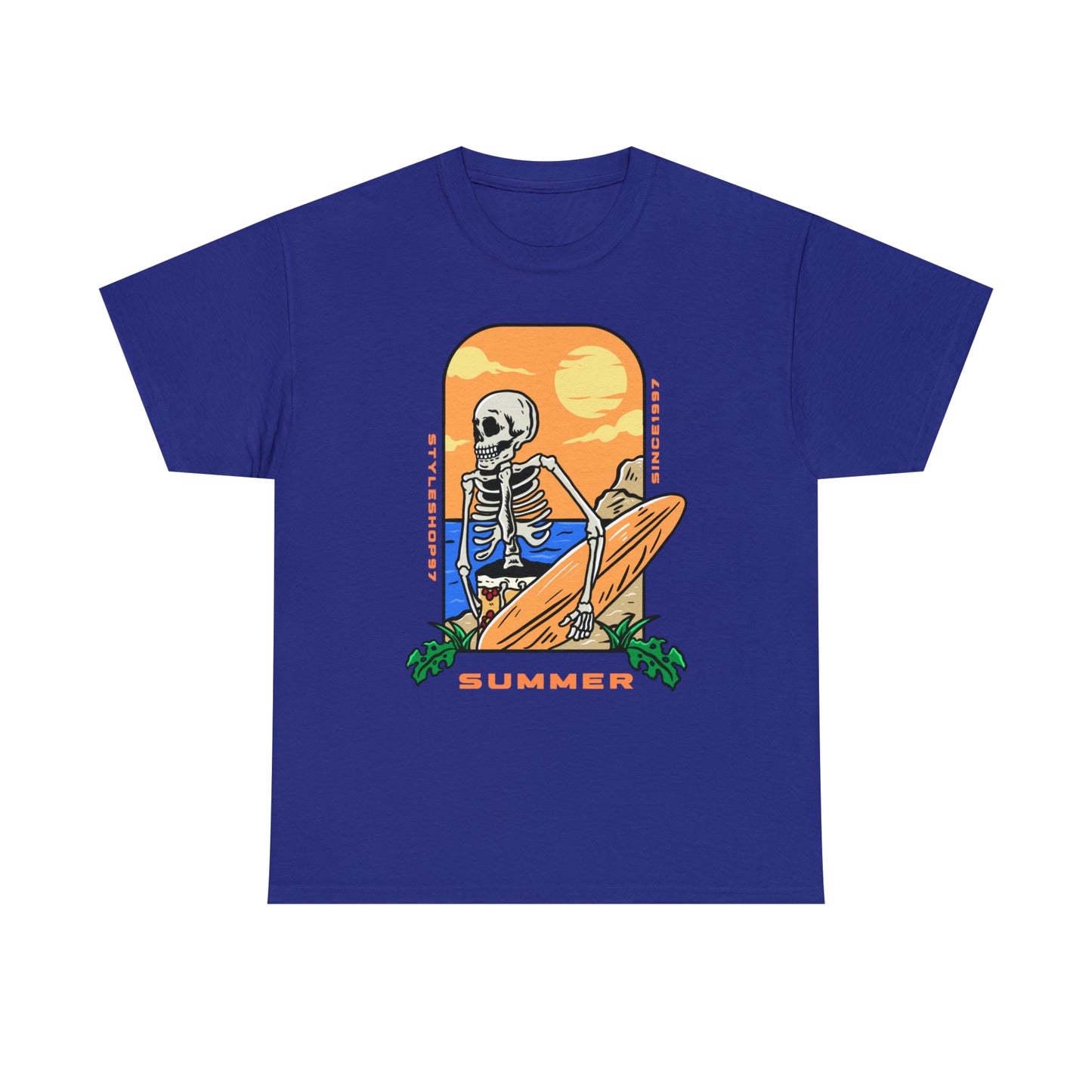 Summer Skeleton Unisex Heavy Cotton Tee