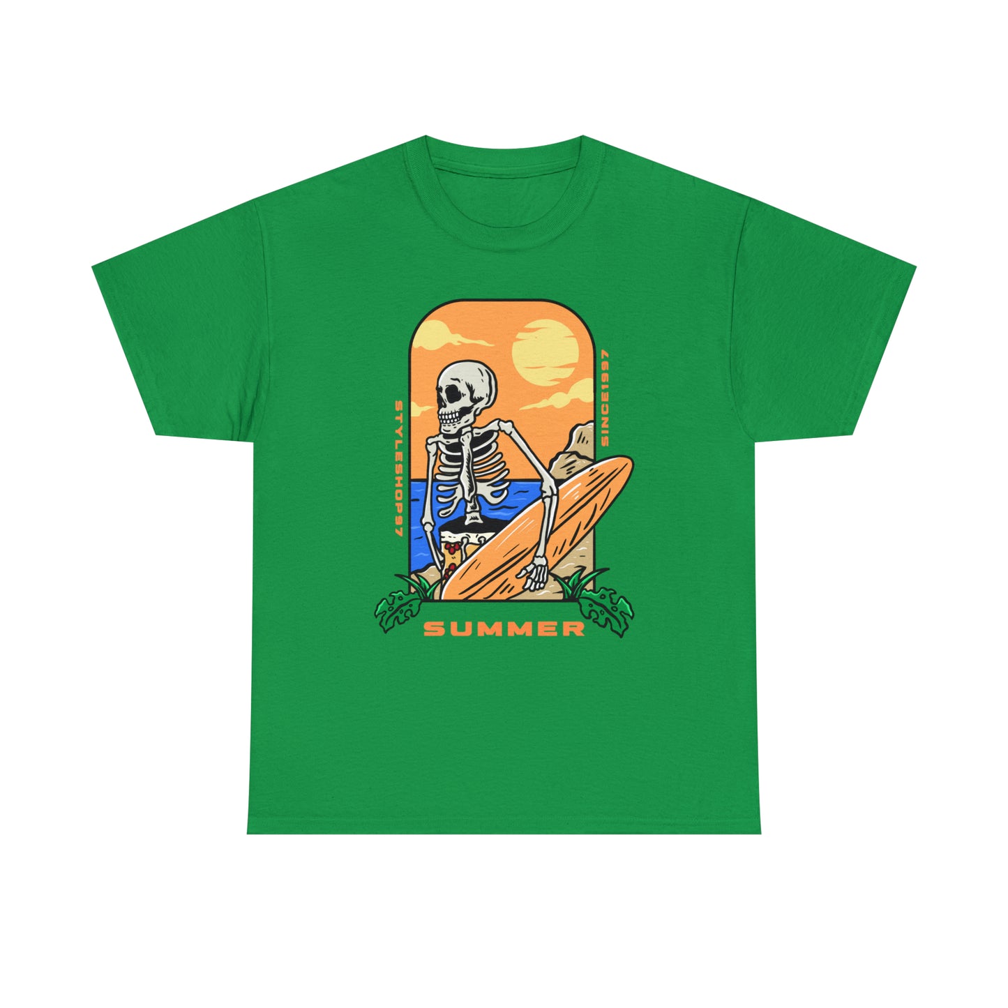 Summer Skeleton Unisex Heavy Cotton Tee