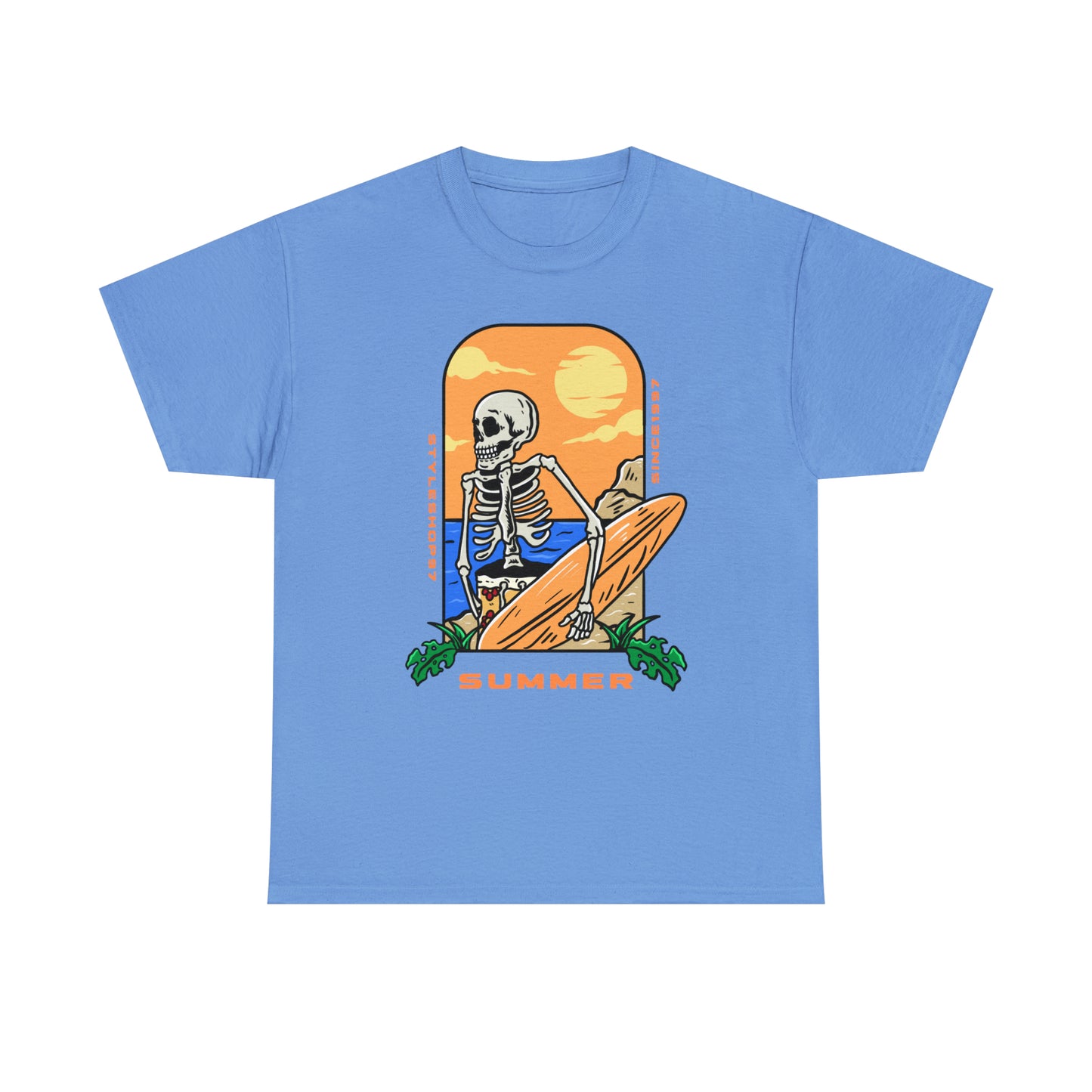 Summer Skeleton Unisex Heavy Cotton Tee