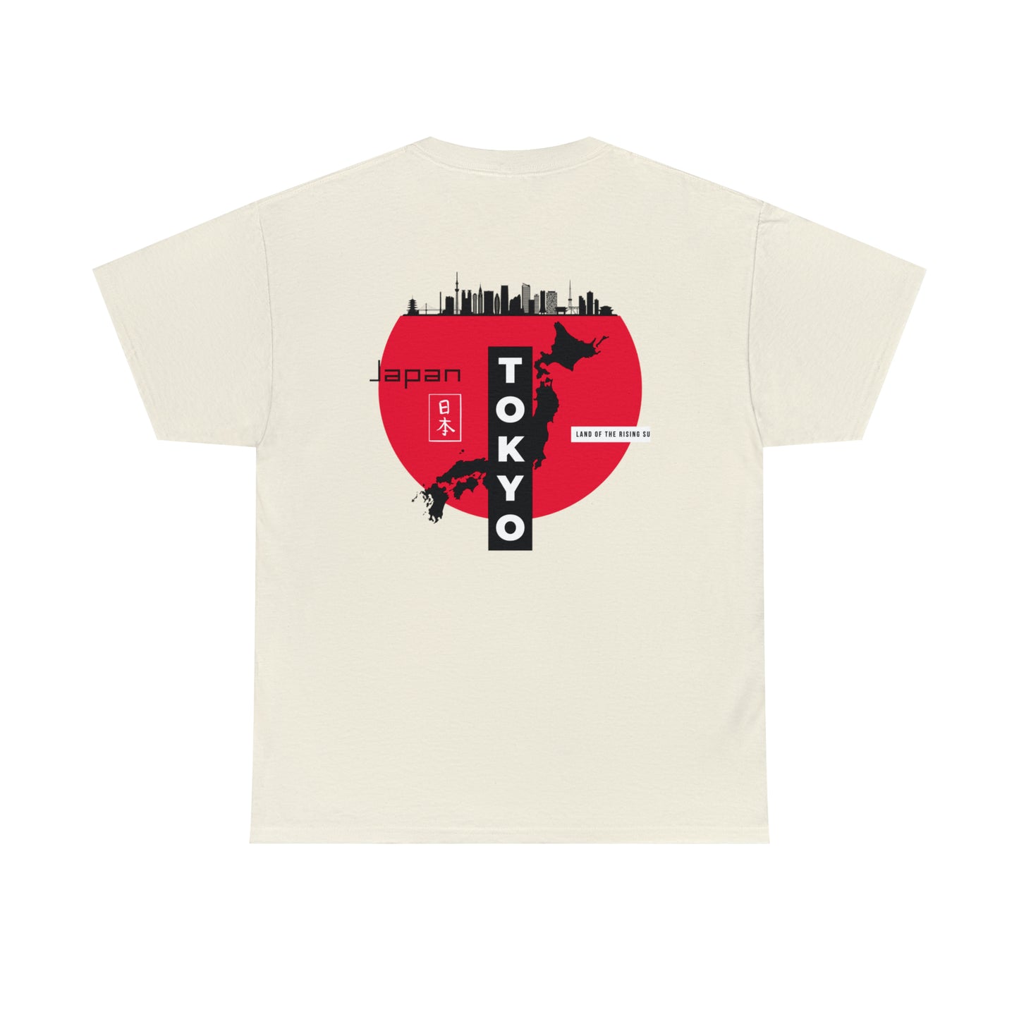 Tokyo Japan Backprint Unisex Heavy Cotton Tee