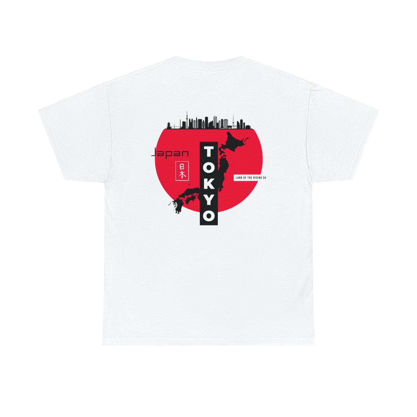 Tokyo Japan Backprint Unisex Heavy Cotton Tee